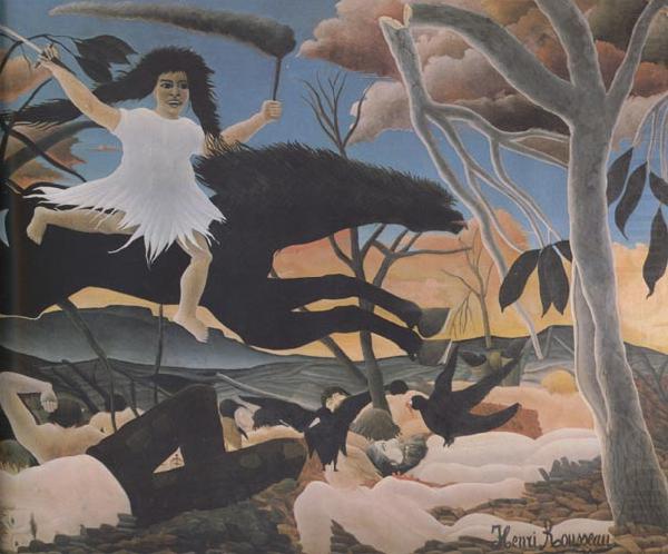 Henri Rousseau War It Passes,Terrifying,Leaving Despair,Tears,and Ruin Everywhere oil painting picture